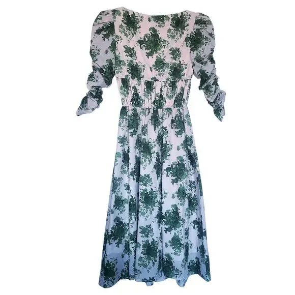Damaris Bailey Jane Floral Midi Dress Size XS - Picture 7 of 9